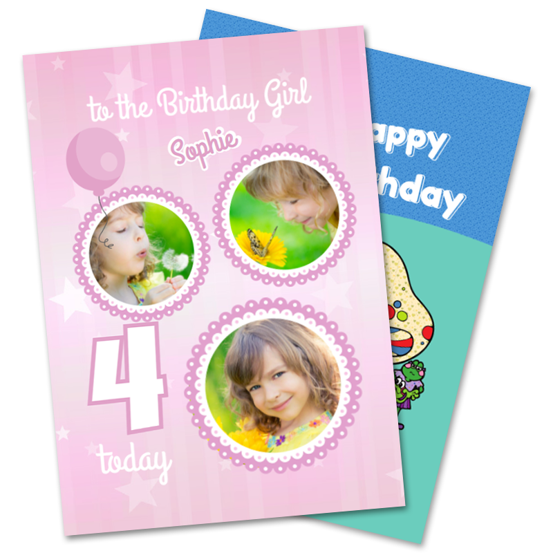 4th Birthday Cards