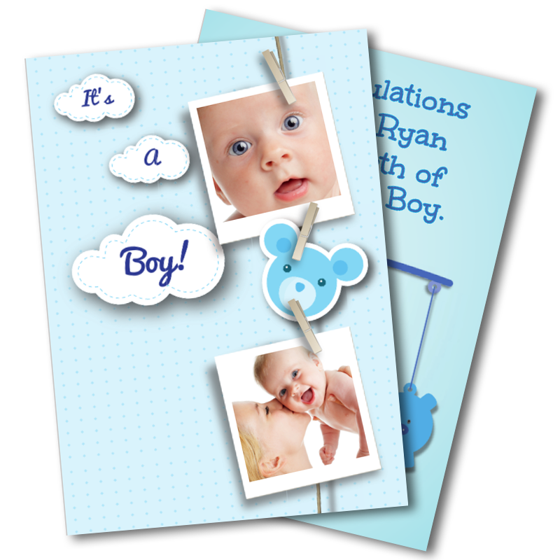 New Baby Boy Cards