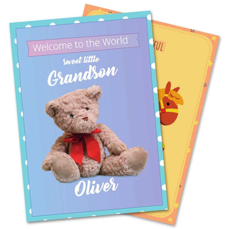 New Baby Grandson Cards