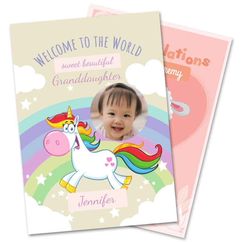 New Baby Granddaughter Cards