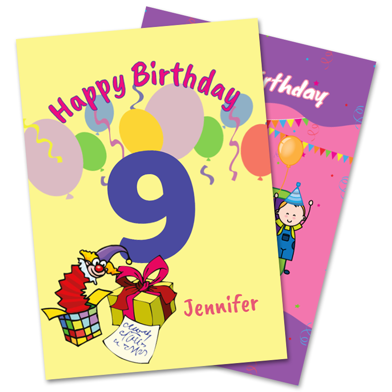 9th Birthday Cards