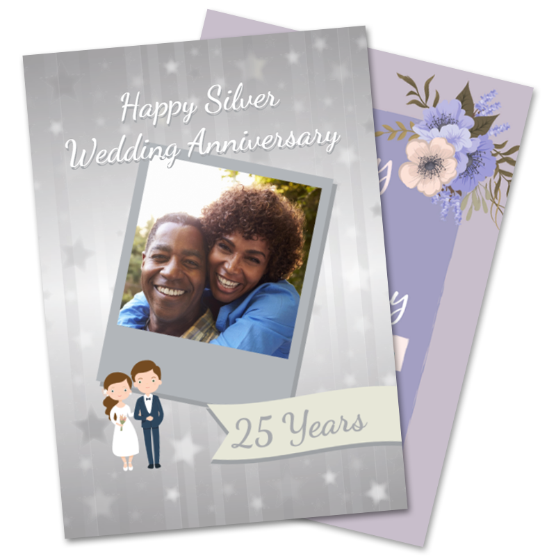 25th Anniversary Cards